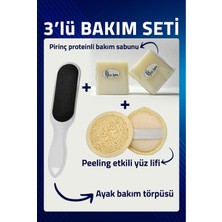 Aytan Home 3'lü Bakım Seti (Pirinç Proteinli Sabun, Topuk Törpüsü, Yüz Lifi) Lüx Set