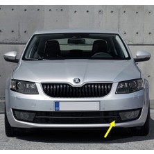 After Skoda Octavia 3 A7 2013-2017 Ön Tampon Sol Sis Farı Çerçevesi Petekli Izgarası 5E0807681