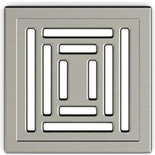 Vitra V-Flow Kare 5608285 Duş Kanalı, Alttan Çıkışlı, 15X15 Cm, Dk 800 Kapak, Mat Krom [enerji Sın