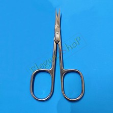 Elegantshop Metal Eğik İnce Ağızlı Manikür Makası 9,5 cm Kullanım İçin İdeal