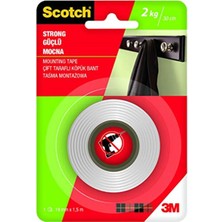 Scotch 4001 Güçlü Montaj Bandı, 19 mm x 1,5 M