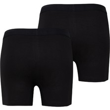 Blackspade Erkek Boxer Loose Fit 2'li Paket Siyah Renk Yumuşak Bel Lastiği ile Rahat Kesim 9626