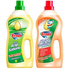 Ernet Ahşap Temizleyici 1 L + Arap Sabunu Sıvı 1 L