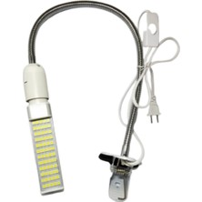 Mbl 60 LED Akrobat Masa Lambası Parlak Beyaz Işık | Metal Spiral Gövde Profesyonel Teknik Servis Lambası