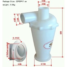 Okmak Siklon Toz Toplama -Emme Aparatı (SN50T6)