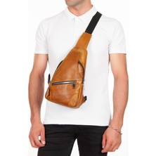 Kindfox Deri Unisex  Omuz Çantası | Çapraz Çanta | Bodybag