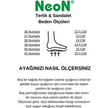 Neon Shoes Kadın Günlük Ortopedik Terletmeyen Yumuşak  Taban Terlik Ev Dışarı Misafir Anne Terliği