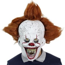 Pennywise Palyaço Soul Maskesi Cadılar Bayramı Headgear Masquerade Korku Parti Kostüm Sahne