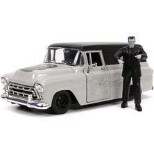 Jada Toys Frankenstein 1957 Chevy Suburban Die-Cast Araba 1:24 Ölçek, 7cm Figürlü