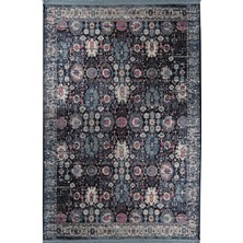 Rugs Modern Mira Lacivert 2105 Vintage Çok Renkli  Dokuma Taban Halı