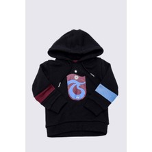 Trabzonspor Sweat Kapşonlu Önü Logolu Kolu Bordo Mavi Parçalı