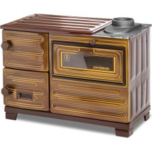 Erendemir Majolik Şömine Kuzine Ç. Kapaklı Döküm Soba EK104F-D