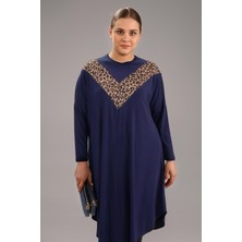 Kadin Buyuk Beden Giyim Tunik Yarasa Kol ve Oversize Kesim