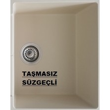 Tek Dekor Tekdekor Granit Evye Sifon Takımı  Büyük Göz Taşmasız