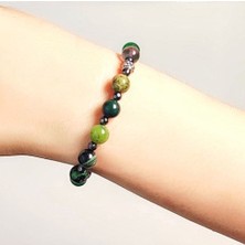 Taş Rüyası Florit Hematit Aventurin Jasper Kantaşı Unakit Yeşim Aytaşı Bileklik 8 mm