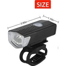 Sarfex USB Şarjlı Bisiklet Scooter Ön Far