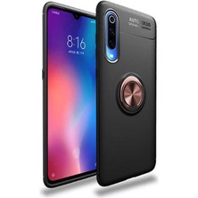 Kip GSM Xiaomi Mi 9 Se Kılıf Metal Yüzüklü Standlı Yumuşak Ravel Silikon Kapak