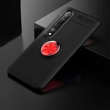 Kip GSM Xiaomi Mi 10 Kılıf Metal Yüzüklü Standlı Yumuşak Ravel Silikon Kapak