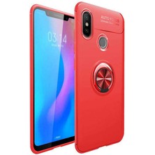 Kip GSM Xiaomi Mi 6x Kılıf Metal Yüzüklü Standlı Yumuşak Ravel Silikon Kapak