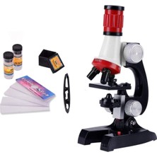 Bilimsel Eğitici Mikroskop Kiti Zoom LED Işıklı Set