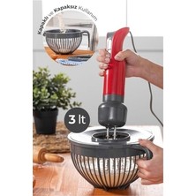 Linea Kapaklı Mikser Kabı 3 Litre