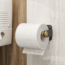 Lamizon Ahşap Paslanmaz Çelik Modern Tuvalet Kağıdı Askısı Wc Rulo Kağıt Düzenleyici