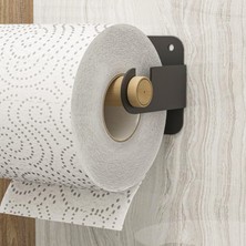 Lamizon Ahşap Paslanmaz Çelik Modern Tuvalet Kağıdı Askısı Wc Rulo Kağıt Düzenleyici
