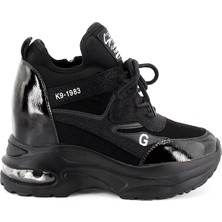 Guja Ithal Yüksek Air Taban Siyah Fashion Sneakers 22K300-10