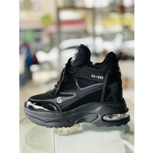 Guja Ithal Yüksek Air Taban Siyah Fashion Sneakers 22K300-10