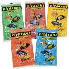Vitasand Akvaryum ve Fanus Kumu 750 gr 1-2 mm Mavi 1 Adet