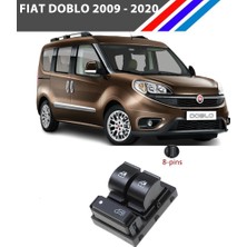 Otozet Doblo 3 Cam Açma Kumanda Düğmesi Sol Taraf 8 Pin 2009 - 2020