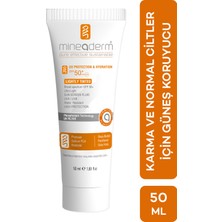 Mineaderm Uv Protection & Hydration Lightly Tinted / Renkli Uv Koruma ve Nemlendirici Güneş Kremi Spf 50+ / 50 ml