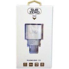 Subzero Apple iPhone Tüm Serilerle Uyumlu Hızlı Şarj Başlığı-Şarj Adaptörü 20W Type-C Girişli Apple iPhone 11/12/13