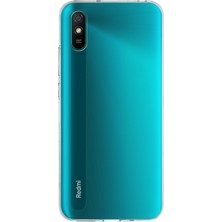 Kzy Xiaomi Redmi 9A Kapak 1mm Şeffaf Silikon Kılıf