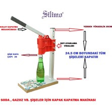 Dometes Sos Şişe Kapatma Aleti Soda Gazoz Kapağı Kapama Makinası Kırmızı