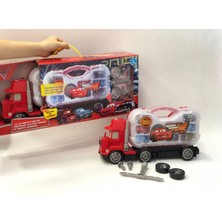 Prodigy Toy Mcqueen Arabaları Konteyner Kamyon Seti - Çok Renkli (Yurt Dışından)