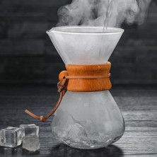 400 ml Yüksek Sıcaklığa Dayanıklı Cam Kahve Makinesi Cezve Espresso Kahve Makinesi Paslanmaz Çelik V60 Filtre Tenceresi ile | Kahve Tencere(Yurt Dışından)