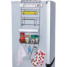 Buzdolabı Raf Buzdolabı Yan Raf Yan Duvar Tutucu Mutfak Malzemeleri Organizatör Asılı Kanca