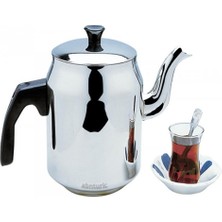 abnturk 20 Bardaklık Demlik 1lt Paslanmaz Çelik Çay Kazan Kahveci Demliği Yaşam Boyu Garantili Özel Üretim