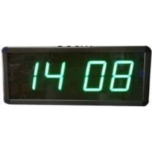 Sanec Dijital Duvar Saati (Kasa Ölçüsü: 12X30 cm - Yeşil)