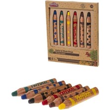 Play-Doh Naturel Mum Boya 6 Renk 2 In 1