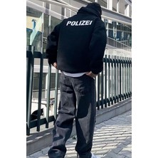 Trendypassion Polizei Sırt Baskılı Sweatshirt