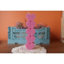 22 Candle Co. Romantik Kalpli Kokulu Dekoratif Blok Mum