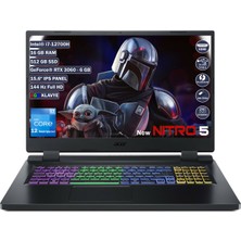 Acer Nitro 5 AN515-58 İntel Core i7 12700H 16 GB 512 GB SSD RTX 3060 - 6 GB Freedos 15.6" FHD IPS Taşınabilir Bilgisayar NH.QFMEY.003