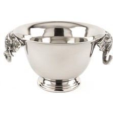 Mikasa Moor Gümüş Fil Dekor Kase 35X20CM