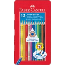 Faber-Castell Grip 2001 12 Renk Boya Kalemi Metal Kutu