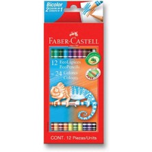 Faber-Castell Bicolor Çift Uçlu Kuru Boya Kalem Seti 24 Renk