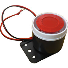 Kıst Kırmızı ve Siyah Mini Kanblolu 120 Db Yüksek Sesli Elektronik Siren 12 V