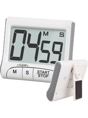 Dijital Geniş Ekran Timer Mutfak Zamanlayıcı Geri Sayım Saati