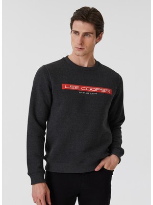 Lee Cooper O Yaka Siyah Erkek Sweat Shirt 231 Lcm 241021 Stewar